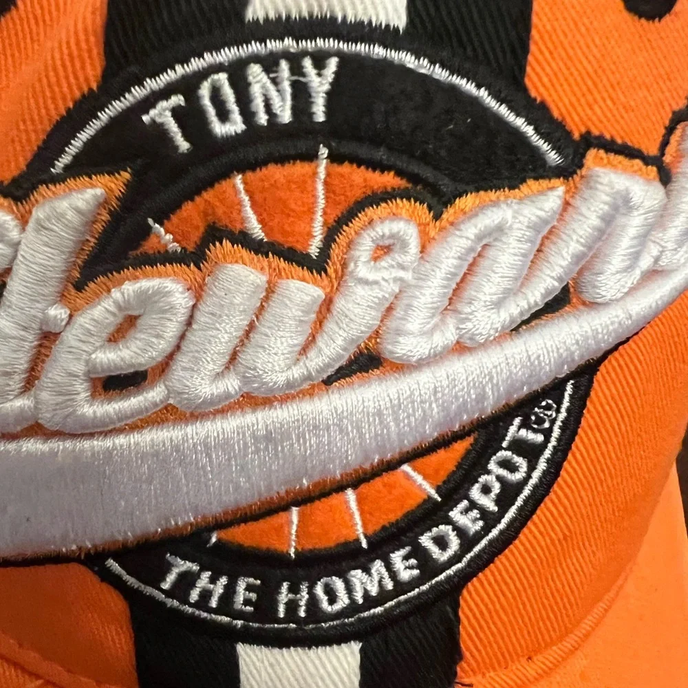 Tony Stewart #20 Home Depot Hats Chase Authentic One Size Adjustable Orange